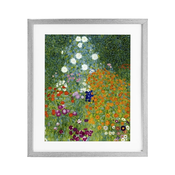 Stupell Industries French Country Farm Garden Classic Klimt Gray Framed Print Under Glass, 13 x 16, by Vintage Hustle