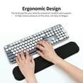 Apexeon Ergonomic Keyboard Wrist Pad,Memory Foam Wrist Rest for