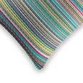thumbnail image 5 of Fab Habitat Outdoor Premium Recycled Plastic Pillow - Waterproof, Fade Resistant - Striped - Patio, Porch, Deck, Balcony - Cancun - Candy - 20" x 20", 5 of 9