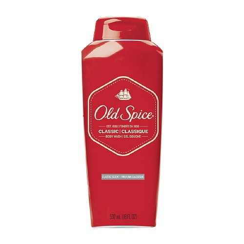 Old Spice Body Wash Classic Scent, 18 Oz, 2 Pack