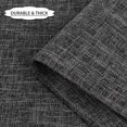 thumbnail image 4 of BIPASION Cloth Placemats Set of 6, Linen Style Thick Dining Table Mats, Heat Resistant and Easy to Clean Placemats for Kitchen Dining Table, Wrinkle Free Kitchen Table Mats 12" x 18", Black, 4 of 8