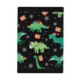 thumbnail image 3 of FUIALDOLG Christmas Dinosaur Trifold Card Wallet, Polyester Slim Portable Kids Wallet for Outdoor and Daily Travel Use, 3 of 7
