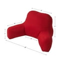 thumbnail image 4 of Solid Scarlet Red Cotton Duck Bed Rest Pillow, 4 of 4