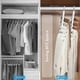 thumbnail image 3 of 2 Pcs Coat Hangers,6 in 1 Pants Hanger Rack for Jeans Clothes Scarf Towels Wardrobe Closet Organizer, 3 of 5