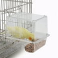 thumbnail image 1 of Comedero para pájaros, comedero para pájaros de plástico transparente, comedero automático para pájaros, comedero para pájaros transparente, acabado de lujo, 1 of 10