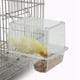 thumbnail image 1 of Comedero para pájaros, comedero para pájaros de plástico transparente, comedero automático para pájaros, comedero para pájaros transparente, acabado de lujo, 1 of 10