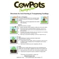thumbnail image 3 of CowPots TV208926 3" Jardinière Ronde en Pot de Vache (12 Paquets), 175mL, 3 of 5