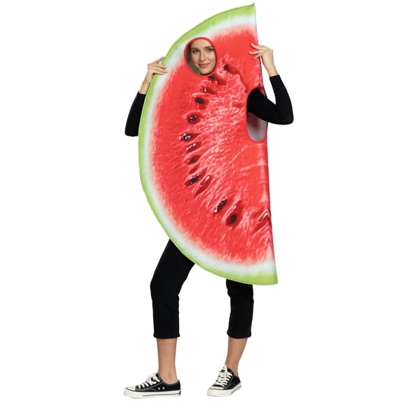 Seasons Adult Watermelon Slice Costume, Novelty Halloween Outfit, One Size