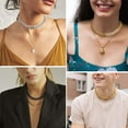 thumbnail image 3 of ChainsProMax Gold Chain Necklaces for Mens Stainless Steel Chain Choker 14 inch 12mm, 3 of 8