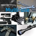 thumbnail image 4 of 4 Pack Microfiber Gun Cleaning Cloth, 12"x12" Lint Free Gun Cleaning Rags, Reusable Microsuede Cleaning/Polishing Wipes Towels for Firearms, Knives and Scopes (Gray), 4 of 5