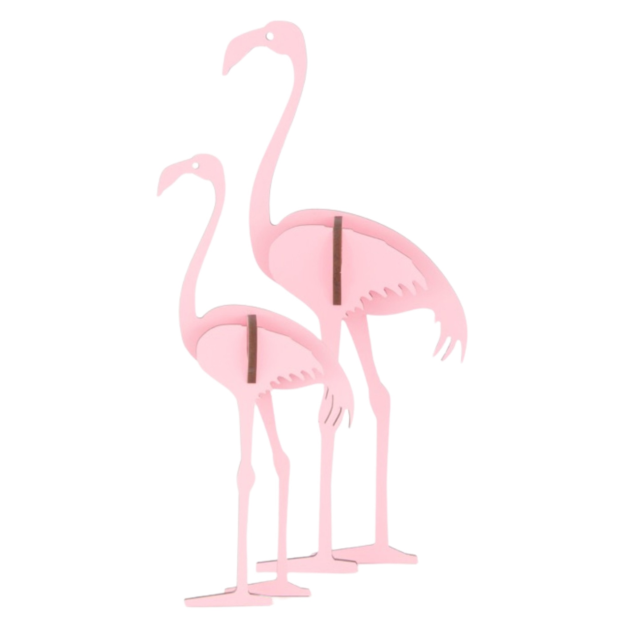 Little & Wood: Woodlet: Small - Flamingo - Pink, 3D Wooden Kit-Set, Bird Puzzle, Easy Assembly Model, Pop Build Fun, Sustainably Sourced Wood, Ages 6+