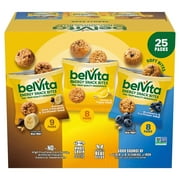 belVita Energy Snack Bites, Variety Pack, 1.12 Ounce (Pack of 25)