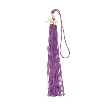 

40cm Doctor Bachelor Hat Tassel Hanging Ear Clothing Graduation Accessories Hanging Pendant Tassel(Purple)