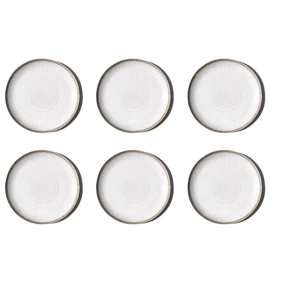 Coastal Reactive NewWave Melamine Dinner Plate - White - 10.5" - Set of 6