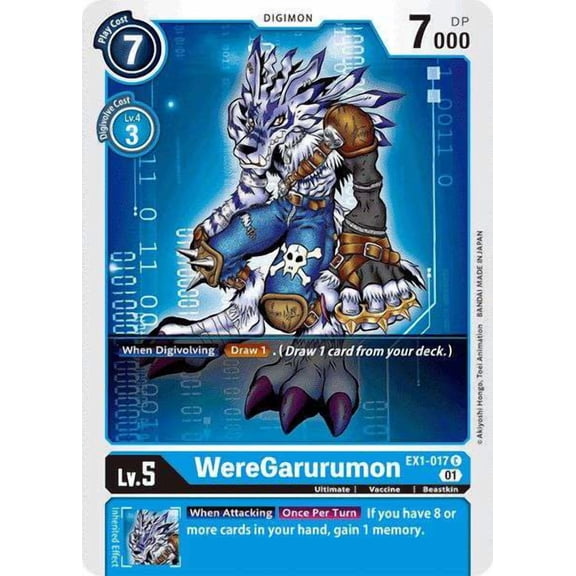 Digimon Classic Collection Common WereGarurumon EX1-017