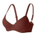 thumbnail image 4 of WCJM High Support Bras For Women Adjustable Strap Full Coverage Up Bras Comfortable Bras Sweatproof Brown Lightly padded wireless bras, 4 of 7
