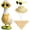 Yellow, variant on ZhangC Mini Desk Goose Outfits, 7 Inches Mini Desk Goose Clothes with Straw Hat & Heart Sunglasses, Cute Decor Accessories for Desk Geese or Duck Statue for Summer(Sunflower)