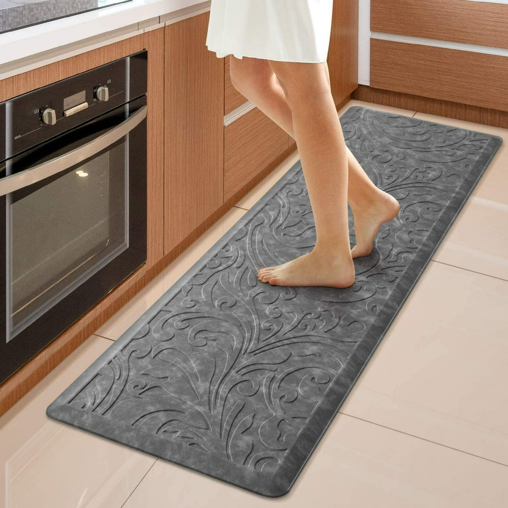 Anti-fatigue flooring for the kitchen Homesta Kitchen Mat Cushioned Anti-Fatigue Floor Mat Waterproof Non-Slip Standing Mat Ergonomic