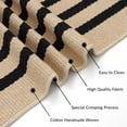 thumbnail image 4 of iOhouze Outdoor Rugs Brown and Black Striped Porch Rug 2.3 x3.6 ft Outdoor Doormats Front Door Rug for Front Door Kitchen Hallway Bedroom Laundry Room, 4 of 7