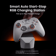 GameSir Nova 2 Lite Wireless PC Controller with Hall Effect Joysticks & Triggers, 2.4G & Wired 1000Hz Polling Rate, Remappable Buttons - Compatible with PC/Switch/Steam/Android(Luminous White)