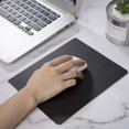 thumbnail image 2 of Mouse Pad Metal Aluminum Mouse Pad Double-sided Hard Mouse Mat Non-slip 18x22cm, 2 of 5
