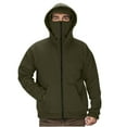 thumbnail image 2 of Xysaqa Mens Fall Winter Jackets Face Mask Full Zip Up Sweatshirt Jacket for Men Casual Classic Outdoor Soft Comfy Windproof Coat with Pockets S-3XL, 2 of 9