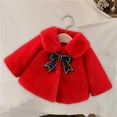 thumbnail image 7 of Winter Saving Clearance! VERUGU Girls Winter Coat Fleece Lined Thick Down Coats Solid Casual Warm Bow Striped Plush Long Sleeve Outwear Red 110, 7 of 7