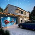 thumbnail image 5 of Christmas Garage Door Decorations Banner Large Outdoor Indoor Holiday Decor for Home Exterior Lawn Party Background Christmas Themed Scenes Decorations for Outdoor Indoor Use During Holiday, 5 of 6