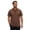 Brick Red, variant on Men's Performance Striped Polo Shirt UPF 50+ Wicking 4-Way Stretch Sport Top Navy XXL