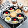 thumbnail image 1 of 7 Hole Egg Pancake Steak Pan Cast Iron Non-Stick Kitchen Cooking Ham Pan Breakfast Maker Cookware Omelet Pancake, 1 of 7