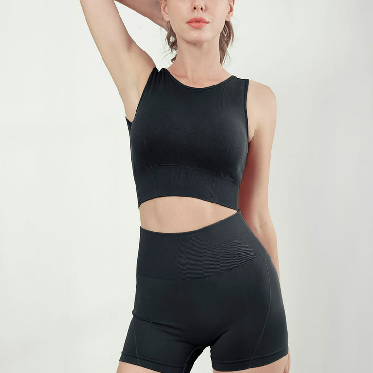 Odeerbi Wireless Lounge Bras for Women 2024 Seamless Plus Size Bra Lingerie  One Piece Elastic Comfort Cotton Vest Underwear Black 