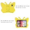 thumbnail image 6 of Decase for iPad 9th/8th/7th Generation 10.2" (2021/2020/2019) / Air 3rd Gen/Pro Tablet Case,3D Cute Butterfly Pattern Child Proof Tablet Shell Drop Protection Kickstand Hybrid Case , Yellow, 6 of 7