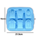 thumbnail image 2 of Bandeja de hielo Tombstone Molde de cubitos de hielo de Halloween-Azul + OPP MFZFUKR CPB-US-CJZ122-2, 2 of 5