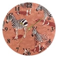 thumbnail image 5 of Zebra Black 10 inch Wall Clocks Non Ticking Easy to Read Battery Decorative for Home Bathroom Kitchen Bedroom Living Room, 5 of 8