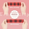 thumbnail image 3 of 8 Yards 4 Colors Sewing Elastic Bands Tartan Polyester Elastic Ribbon Flat Elastic Band 1.6 inch Wide Aqua Blue/Blue/Dark Red/White Elastic Band Soft Elastic Trim for Dress Waistband, 3 of 5