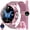 pink, variant on Smart Watch for Men, 1.09" HD Touchscreen, Bluetooth Calling (Answer/Make Calls), 100+ Sports Modes, 10-Day Standby, IP67 Waterproof, Fitness Tracker Compatible with Android & iPhone (3 Strap)
