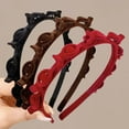 thumbnail image 5 of Xinwanna 3Pcs Braided Headband with 8 Clips Each Multi-Tooth Layered Design Hair Hoop Women Girls Easy Styling Hair Accessories (Red), 5 of 13