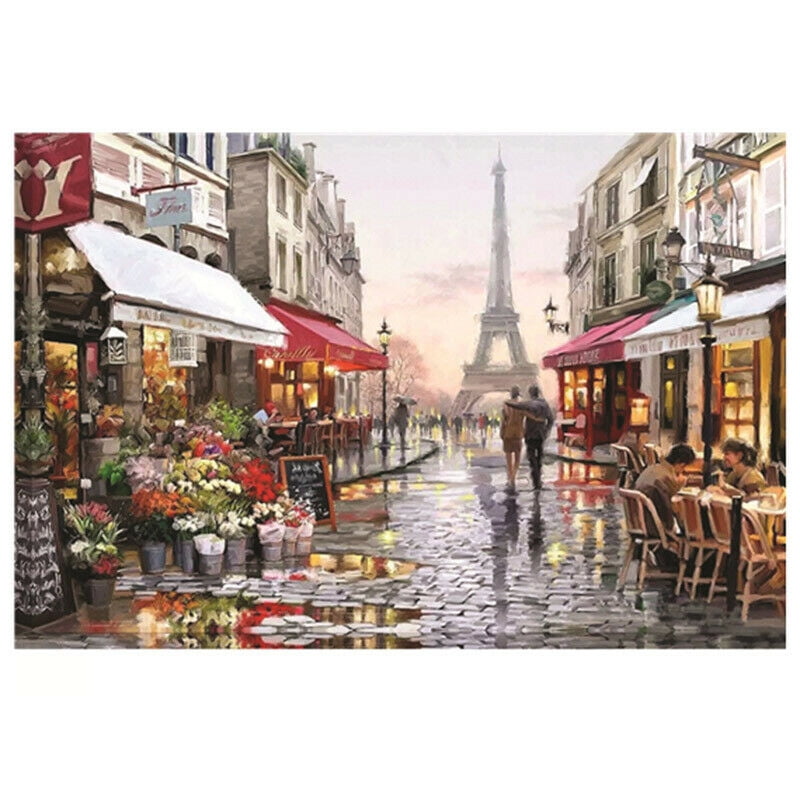 1000 Pieces DIY Mini jigsaw Puzzle PARIS FLOWER STREET Puzzles Educational Toy 