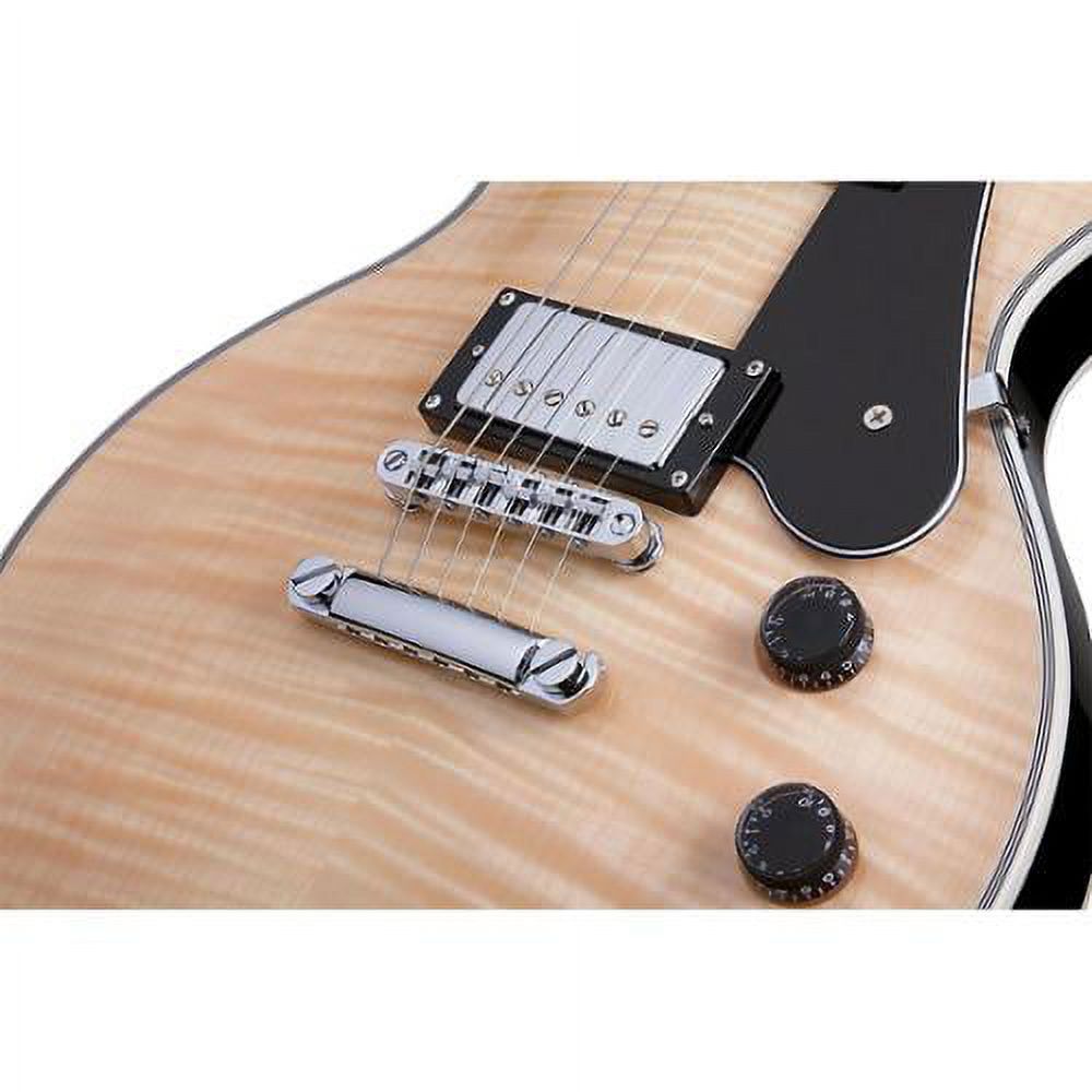 Schecter Solo-II Custom Singlecut Electric Guitat - Gloss Natural w/Black Back