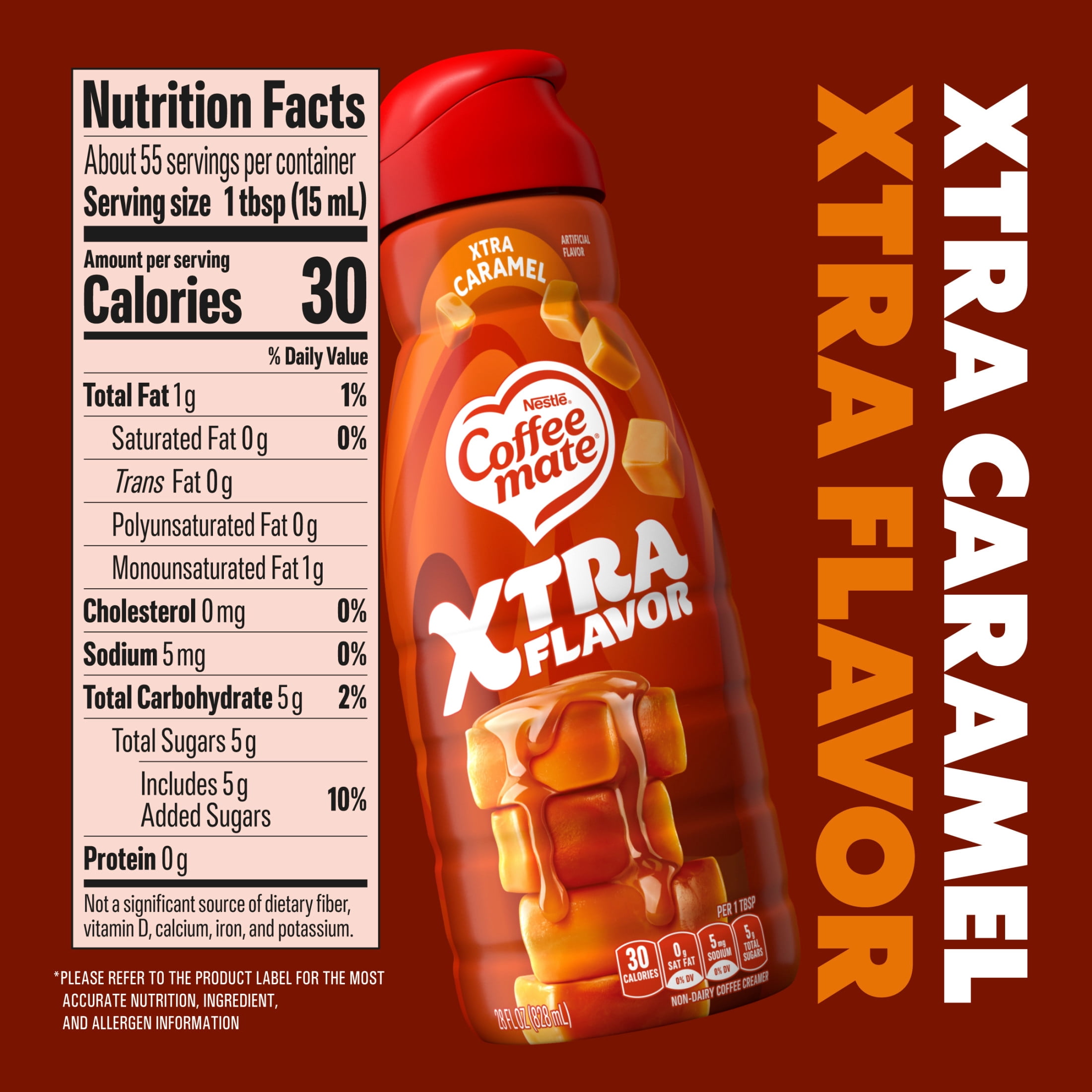 Coffee mate Xtra Caramel Liquid Coffee Creamer, 28 fl oz