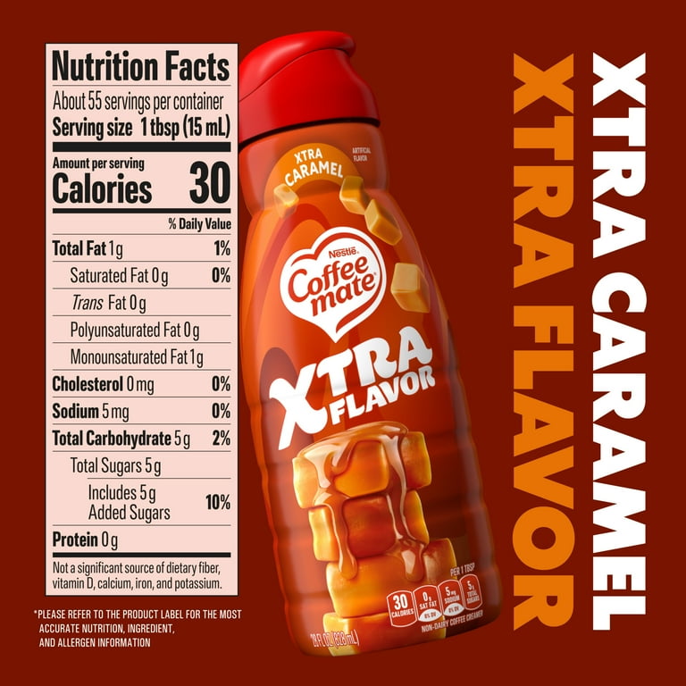 Coffeemate Xtra Caramel Liquid Coffee Creamer 28 fl oz, Non-Dairy