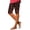 Brick Red, variant on kaondbfi Leggings for Women Plus Size Knee Length No Pockets High Waisted Yoga Pants Soft Workout Tights