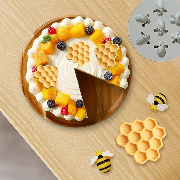 Molde De Silicona De Abeja Molde De Panal Para Pastel Moldes Para Hornear Colmena Molde De Silicona De Abeja Molde De Panal Para Fondant Molde Para Pastel Moldes Para Hornear ANGGREK Otros
