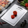 thumbnail image 4 of Labymos Planche à Découper en Acier Inoxydable 304 Cuisine Maison Planche à Découper Multi-Usage Carré, 4 of 8