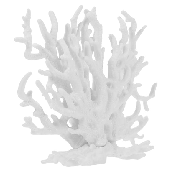 HOOWIFFY Lifelike White Coral Reef Aquarium Ornament for Fish Tank Underwater Scene