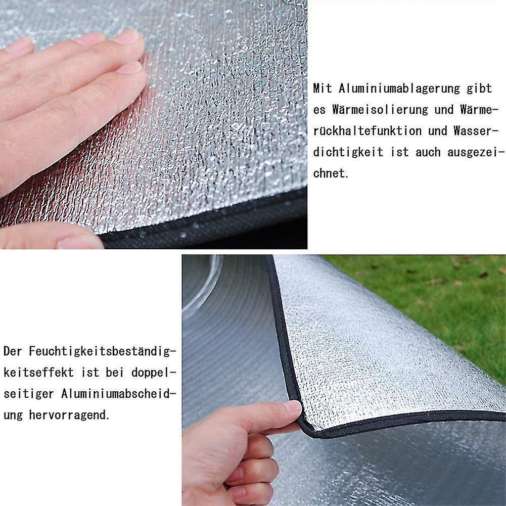 Tapis De Camping En Aluminium 200x120cm - Tapis De Couchage Isothermique Imperméable Et Réfléchissant