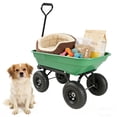 thumbnail image 6 of 55L Folding Poly Garden Dump Carts And Wagons with Wheels,10 inches Tire Dump Truck,300 lbs Capacity Green, 6 of 11