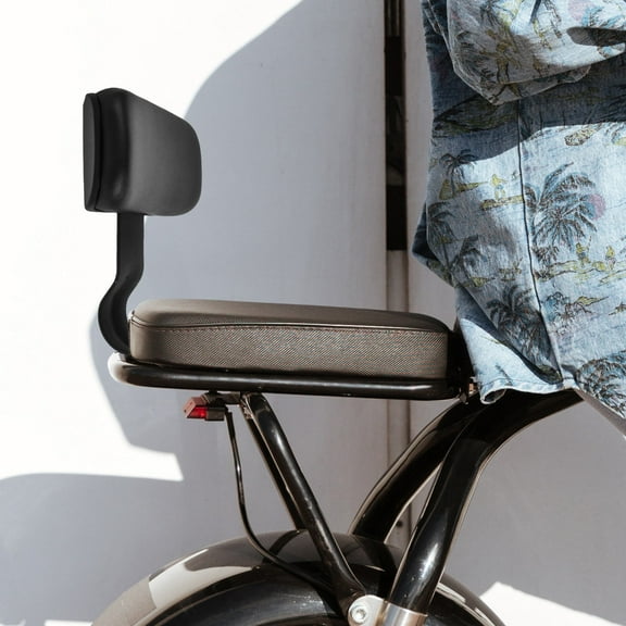 LULULION Passenger Detachable Backrest Motorcycle Black Long Rides Support 1Pcs