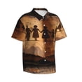 thumbnail image 2 of Daiia Vintage Family History Book Hawaiian Shirt for Men Gentle Cotton Regular Short Sleeve Casual-X-Large, 2 of 9