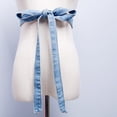 thumbnail image 4 of SIEYIO Trendy Self Tied Denims Waistband Adjustable Waist Belt for Women Clothing Accs, 4 of 17